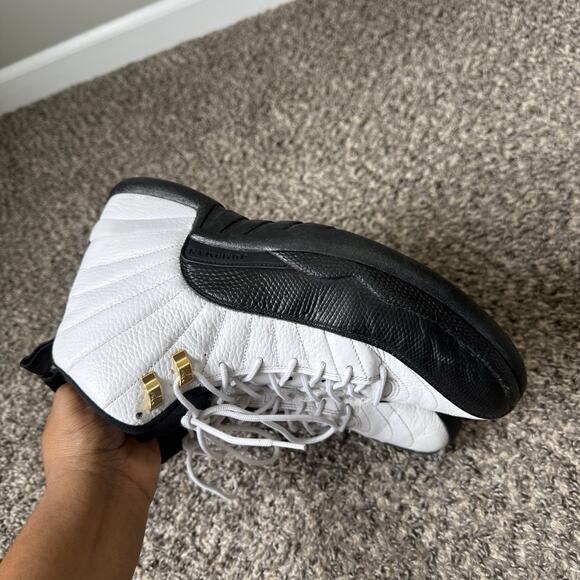 Nike Air Jordan 12 Retro Taxi Release 2013 Mens 10.5 130690-125 White Black OG - Picture 4 of 9